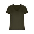 thumbnail image 3 of Deep V Neck T Shirt for Men Slim Fit Low Cut Vneck Tee Top Man Solid Color Summer Muscle Shirts, 3 of 4