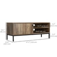 thumbnail image 3 of HOMCOM TV Cabinet Entertainment Center w/ Sliding Door Living Room Coffee, 3 of 9