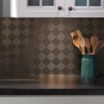 thumbnail image 5 of Fasade Miniquattro Vinyl Backsplash Panel Argent Bronze 6x6 Inch Sample, 5 of 5