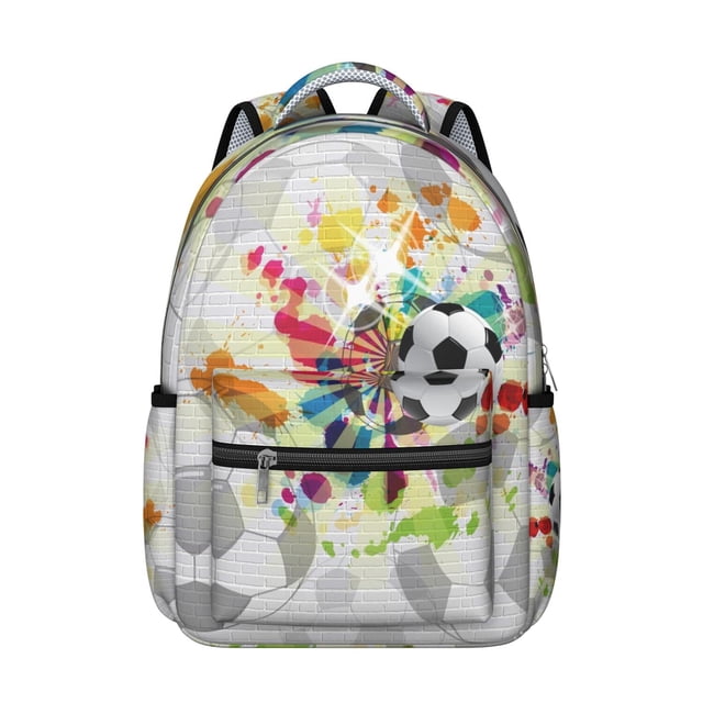 Competition Sports Students Backpack Baseball Football Soccer Basketball Ball Game School Bag with Team Design, Durable and Adjustable Strap