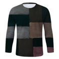 thumbnail image 4 of AMERTEER T-shirt Décontracté pour Hommes Impression Numérique 3D Col Rond Manches Longues, 4 of 6