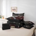 thumbnail image 5 of YST Ensemble de Literie Football 7 Pcs Lit en Sac, Drapeau Américain, Grand Lit, 5 of 5