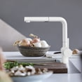 thumbnail image 5 of Linus Low Arc Pull-Out Dual-Spray Kitchen Faucet - White, 5 of 5