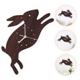 thumbnail image 2 of Rabbit Shaped Wall Clock Mute Clock Living Room Decorative Wall Clock Wall Decor, 2 of 8