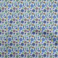 thumbnail image 1 of oneOone Silk Tabby Royal Blue Fabric African Craft Projects Decor Fabric Printed By The Yard 42 Inch Wide, 1 of 4
