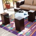 thumbnail image 5 of Dulles Glass 12 In Square Flat Polish Edge 1/4 In Tempered Glass Table Top, 5 of 5