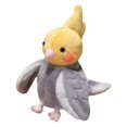 thumbnail image 1 of HILABEE Marionnette Perroquet 20cm Peluche pour Raconter des Histoires Jeu de Rôle Préscolaire Jaune et Gris, 1 of 9