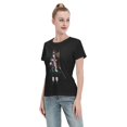 thumbnail image 4 of T-Shirt Basique à Manches Courtes pour Femmes Demon Slayer : Tanjirou et Nidouzi, 4 of 6