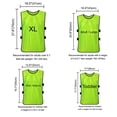 thumbnail image 2 of TOPTIE Lot de 12 Chasubles d'Entraînement, Dossards de Soccer pour Équipe - Jeunesse - Rouge, 2 of 7