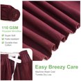 thumbnail image 3 of PiccoCasa Polyester Brushed Bed Skirt with Elastic Dust Ruffles 16" Drop, Queen Burgundy, 3 of 9