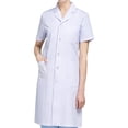 thumbnail image 4 of Lab Coat Female Costume Professional White Soft Comfortable Laboratory Coat for Short Sleeved L, 4 of 9