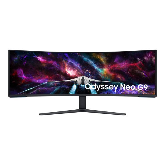 Samsung Odyssey Neo G9 S57CG952NN - Série G95NC - Moniteur QLED - gaming - Incurvé - 57 Pouces - 7680 x 2160 Double UHD @ 240 Hz - VA - 1000 Cd/m2 - 2500:1 - DisplayPort HDR 1000 - 1 ms - 3xHDMI, DisplayPort - Noir, Blanc