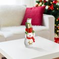 thumbnail image 2 of Bonhomme De Neige En Magnésie Tenant Des Cadeaux Sur La Tête, 2 of 3