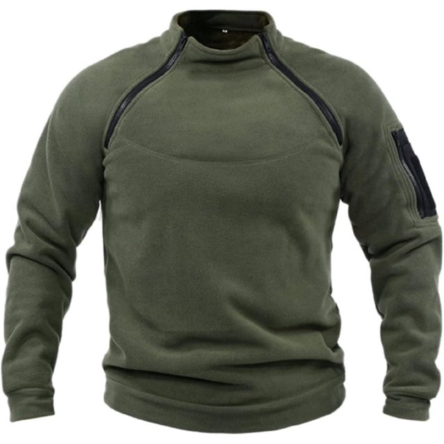 ORUYROP Tactical Combat Fleece Pullover Jacket Men Military Athletic Sport Jumper Tops Army Windproof Sweaters