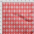 thumbnail image 4 of oneOone Cotton Poplin Bright Red Fabric Check Craft Projects Decor Fabric Printed By The Yard 42 Inch Wide, 4 of 4