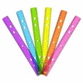 thumbnail image 3 of LQXZWJY 6 Pack Clear Plastic Rulers 12 Inch,Transparent Assorted Color Metric Bulk Rulers with Inches and Centimeters, Rulers Bulk,Ideal Back to Office Home Supplies, 3 of 8