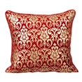 thumbnail image 1 of Housse de Coussin Personnalisée, Housse de Coussin Décorative Rouge, Taie d'Oreiller en Velours Imprimé Damassé, Housse de Coussin 20x20 Pouces (50x50 cm), Housse de Coussin Décorative Florale, Velours Carré - Rouge Festif, 1 of 3