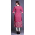 thumbnail image 4 of Bimba Robes Tuniques Droites pour Femmes Kurti Imprimé Tenue d'Été Kurta, 4 of 5