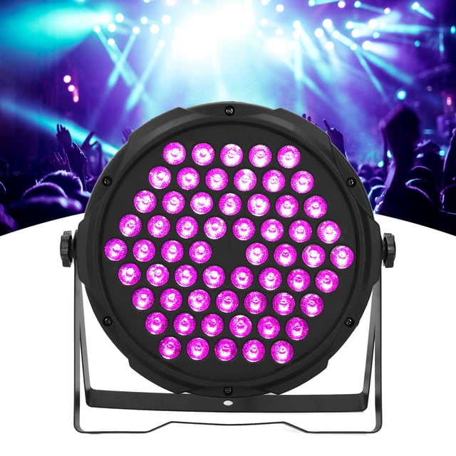 LED Stage Light, RGB Full Color DJ Light, LED 3W X 60pcs Portable Party Light, RGB DJ LED Par Light with 4 Operational Modes for Weddings, Parties, Concerts and Holiday Festivities