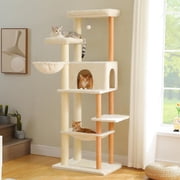 Cat Tree for Large Cats with Large Top Perch [.&#&#=cm] MultiLevel Tower for Cats with Sleeping Bag Cat Shelves with Scratching Posts and Condos Houses Sleeping Tr