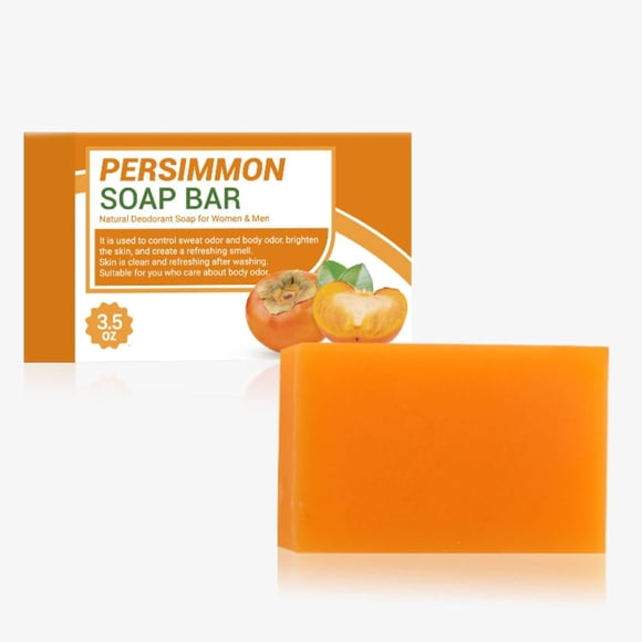 FcBaudy Hand Soap Body Deodorizing Soap Removes Dirt Oil Skin Without Tightness Persimmon 100g A soap