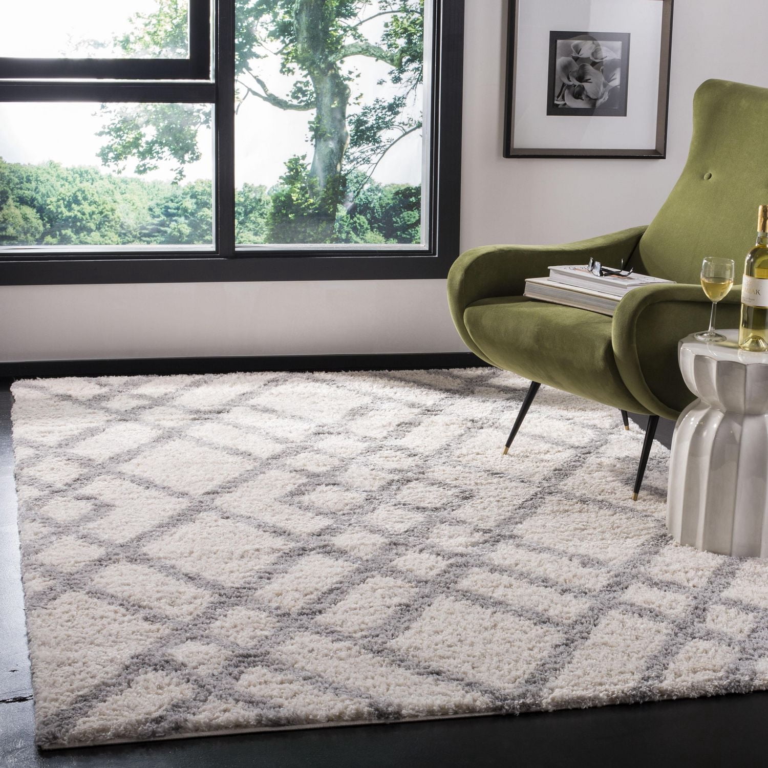 SAFAVIEH Berber Alease Tapis Peluche Shag