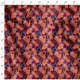 thumbnail image 4 of Soimoi Velvet Fabric Triangle & Pine Fruits Print Sewing Fabric Yard 58 Inch Wide, 4 of 5