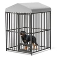 thumbnail image 1 of Kojooin 4x4x6FT Outdoor Dog Kennel with Lock & Waterproof Roof, 1 of 9