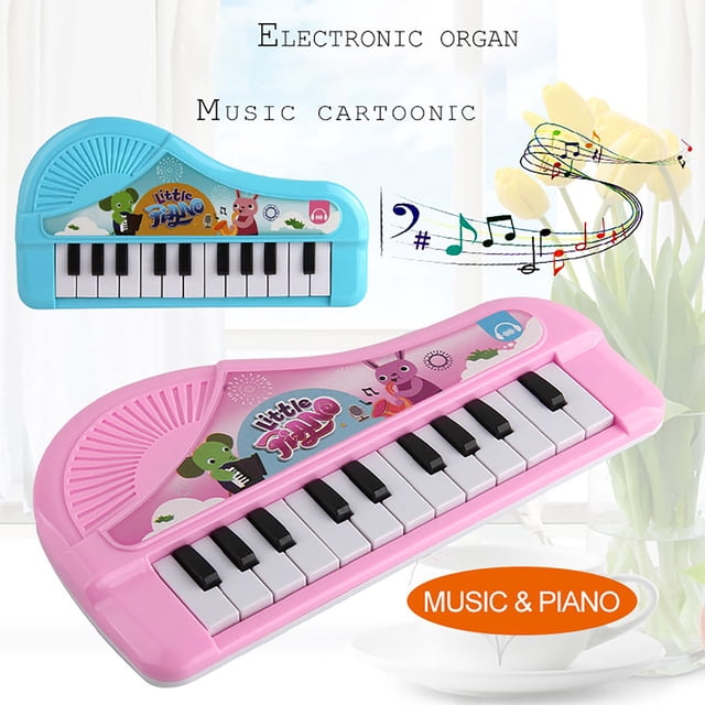Yannianjz 2Pcs KidsPiano Keyboard for Little One, 22-Key Mini MusicalToy, Multifunctional Electronic Instrument for Early Education, Home, Travel, Birthday Gifts