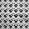 thumbnail image 1 of oneOone Velvet White Fabric Geometrical Craft Projects Decor Fabric Printed By The Yard 58 Inch Wide, 1 of 4