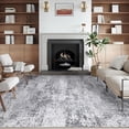 thumbnail image 3 of BERTHMEER 5'x7' Area Rugs for Living Room Bedroom Dining Room Office Farmhouse Abstract Modern Contemporary Distressed Indoor Machine Washable Non Slip Rugs Carpets Tapis, Gray, 3 of 9