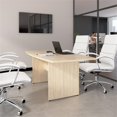 thumbnail image 2 of Pemberly Row 72W Wood Office Conference Table with Wooden Base in Natural Elm, 2 of 7