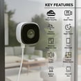 thumbnail image 2 of Merkury Innovations Smart Indoor Window Camera 2K Quad HD, White (1-pack), 2 of 9