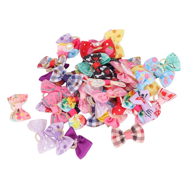 Arcs de Toilettage pour Animaux de Compagnie, Cadeaux pour Animaux de Compagnie en Polyester Motifs Mignons Arcs de Poils de Chien pour Chat pour Mariage pour