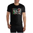 thumbnail image 1 of DC Comics La Ligue des Justiciers Personnages T-Shirt Noir, 1 of 3