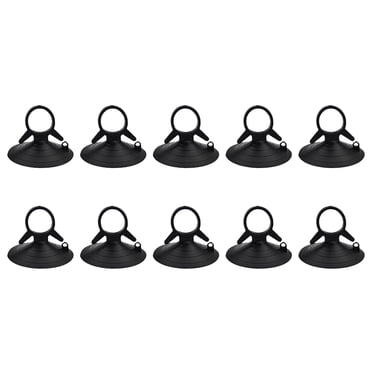 10 Pcs Ventouses de Pare-Brise de Voiture PVC Support Ventouse Petites Ventouses pour Maison Noir