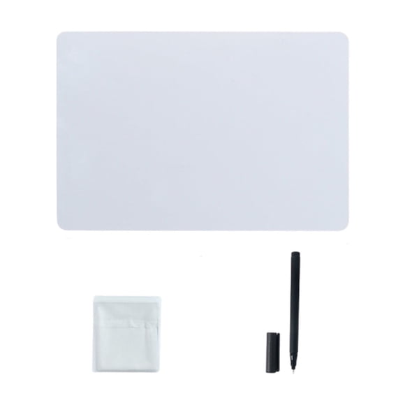 Rbaofujie A4 Petit Tableau Blanc, Tableau Effaçable à Sec, Tableau Blanc Double Face, Tableau de Bord, Petit Tableau Effaçable à Sec pour Enfants, Bureau et Salle de Classe