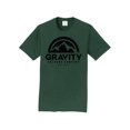 thumbnail image 1 of Gravity Outdoor Co. T-Shirt à Manches Courtes - Vert Forêt - Logo Noir - 3TG, 1 of 1