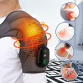 thumbnail image 4 of Ceinture Chauffante d'Épaule pour Masseur, Coussin Chauffant Sans Fil avec 3 Réglages de Température de Vibration, Attelle Ajustable avec Écran LED, 4 of 8