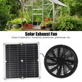 thumbnail image 3 of Solar Panel Fan Kit, Weatherproof Solar Powered Fan Solar Panel and High Speed Exhaust Fan DIY Cooling Ventilation Project for Chicken Coop, Greenhouse, Dog House, 3 of 9