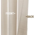 thumbnail image 3 of Curtains for Living Room Linen Textu es Long Farmhouse Casual Weave Back Tab Drapes Light Filtering Window Curtain Panels, 3 of 6
