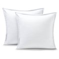 thumbnail image 1 of Bare Home Pillow Sham Set - Premium 1800 Collection - Double Brushed - Euro, White, 1 of 7