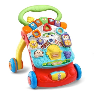 VTech Super trotteur parlant , Rouge, Jouet évolutif pour bébés et tout-petits - Version anglaise, 9-36 Mois