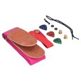 thumbnail image 1 of Guitar Strap, Guitar Picks Guitar Strap Installation Kit Soft Resilient Celluloid Picks Install Parts Stringed Cotton Metal  For Beginners For Children Black,Pink,Military, 1 of 8