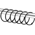 thumbnail image 1 of Dznils Rustproof Round Metal Shower Curtain Hooks Rings, Black, Set of 24, 1 of 8