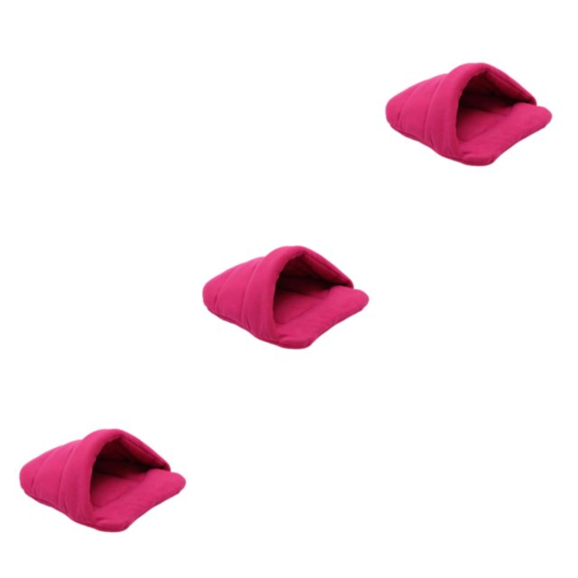 Transemion Lit pour Chien Doux et Confortable Adapté à Toutes les Races Universel Facile à Nettoyer rose Rouge TP, 3Set