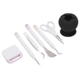 thumbnail image 2 of Vinyl Weeding Tools Set  , Clear Debris DIY Production Craft Tools Set Prevent Tearing  For Cameos For Silhouettes For Lettering Black, 2 of 8