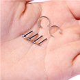 thumbnail image 2 of BodyJ4You 6PCS Nose Rings Studs Hoop 20G Stainless Steel Black Bone Pin Body Piercing Jewelry (0.8mm), 2 of 6