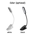 thumbnail image 4 of yeacher Lampe Livre à Pince LED Rechargeable par USB avec Support de Musique, Commande Tactile et Luminosité Réglable, 14 Perles, Batterie 1000mAh, Options Noir/blanc, 4 of 6