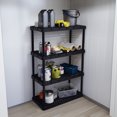 thumbnail image 4 of Gracious Living 4 Shelf Fixed Height Ventilated Heavy Duty Storage Unit, Black, 4 of 12